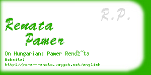 renata pamer business card